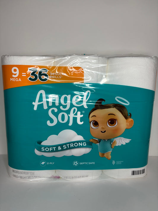 Toilet Paper 9=36 Mega Rolls